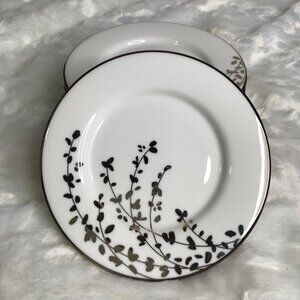 Lenox Kate Spade Gardner Street Platinum Saucer/Dessert Plate 5 3/4" - 8 Total